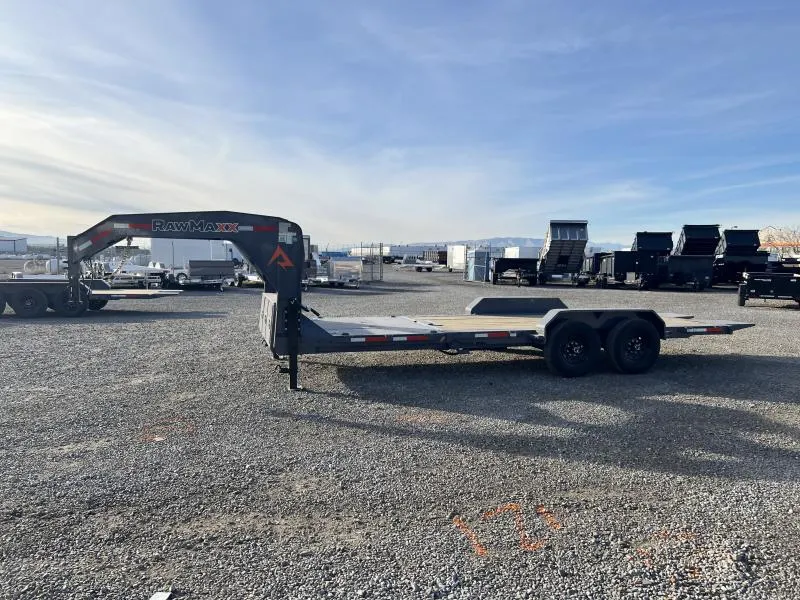RawMaxx 7x22 G7X I-Beam Gravity Tilt Equipment Trailer