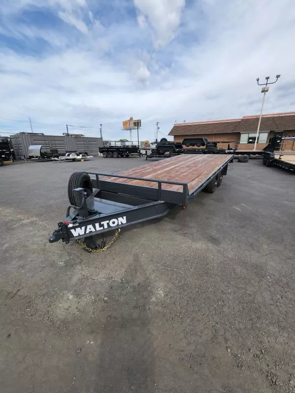 2025 Walton Trailers 20' Deckover 16K Equipment Flatbed Trailer