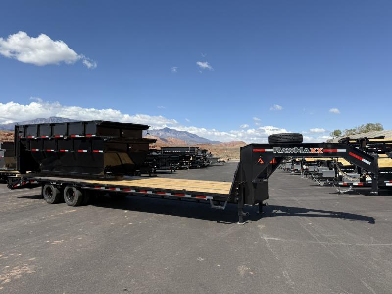 RawMaxx 8.5X32 30K FDX GN TANDEM DUAL Flatbed Trailer
