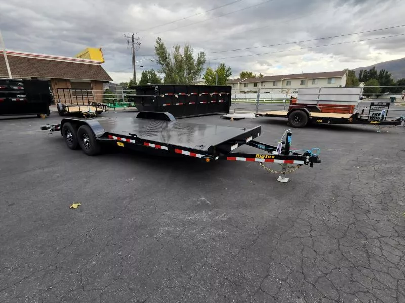 2026 Big Tex Trailers 7X20 (10DM) Steel Floor Car Hauler Flatbed Trailer