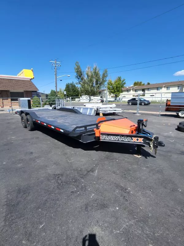 2026 RawMaxx 24' FYH Full Tilt Equipment Flatbed Trailer