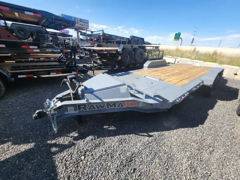 2026 RawMaxx 20' G7X 16K Tilt Car Hauler WHD Flatbed Trailer