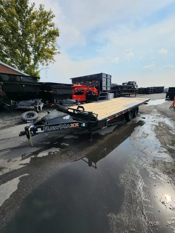 2026 RawMaxx 22' DTX 14K WHD Deckover Equipment Flatbed Trailer