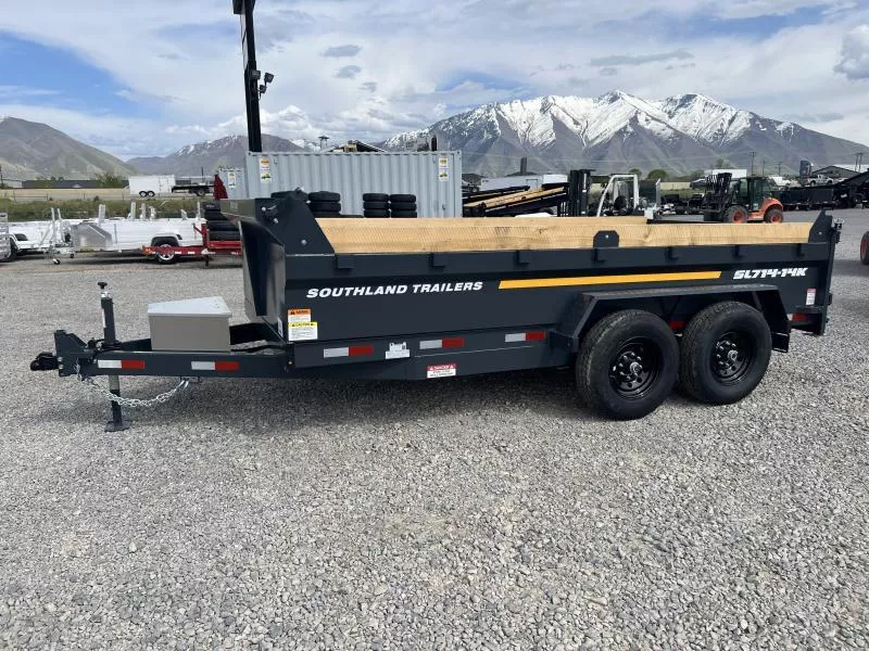 Southland Trailers 7x14 SL270 6" Tube Dump Trailer With Spare