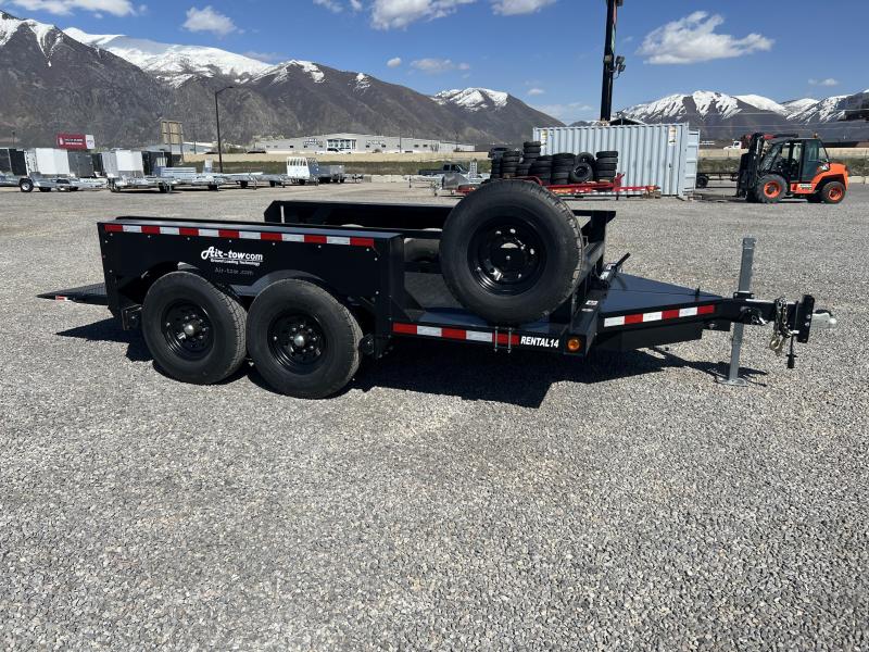 Air Tow WHD Rental 14 Flatbed Equipment Trailer Wasatch Trailer Sales