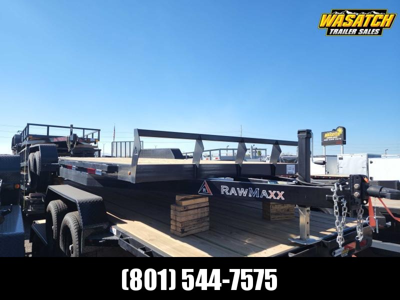 2022 RawMaxx 7X20 Wood Deck Equipment Trailer 2022 RawMaxx 7X20 Wood Deck Equipment Trailer