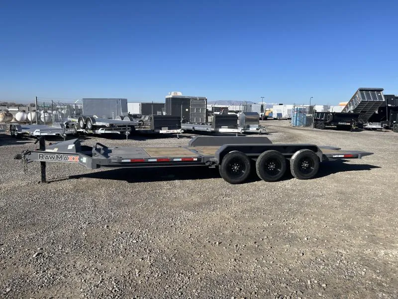RawMaxx 7x24 G7X I-Beam Gravity Tilt Equipment Trailer