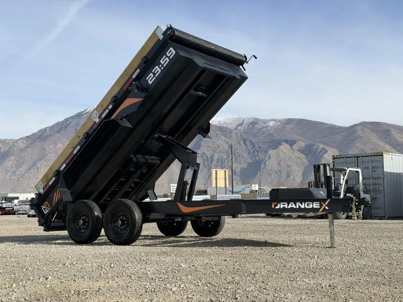 RawMaxx 7x14 CSD OrangeX Dump Trailer