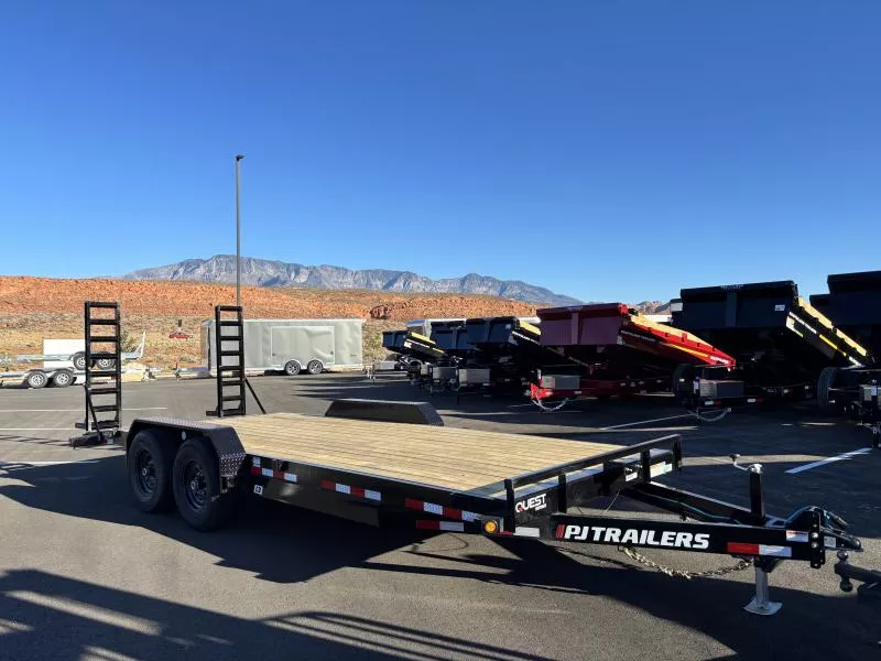 PJ Trailers 7X20 14K CD 6" CHANNEL Equipment Trailer