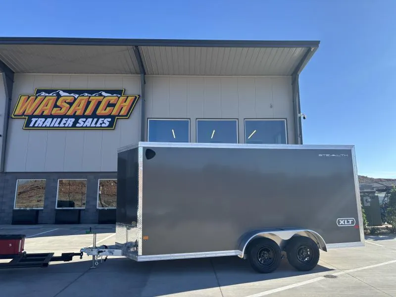 2026 Alcom-Stealth 7 X 16 XLT PRO STEALTH/7"K/6'TALL/RAMP/CHARCOAL Cargo / Enclosed Trailer
