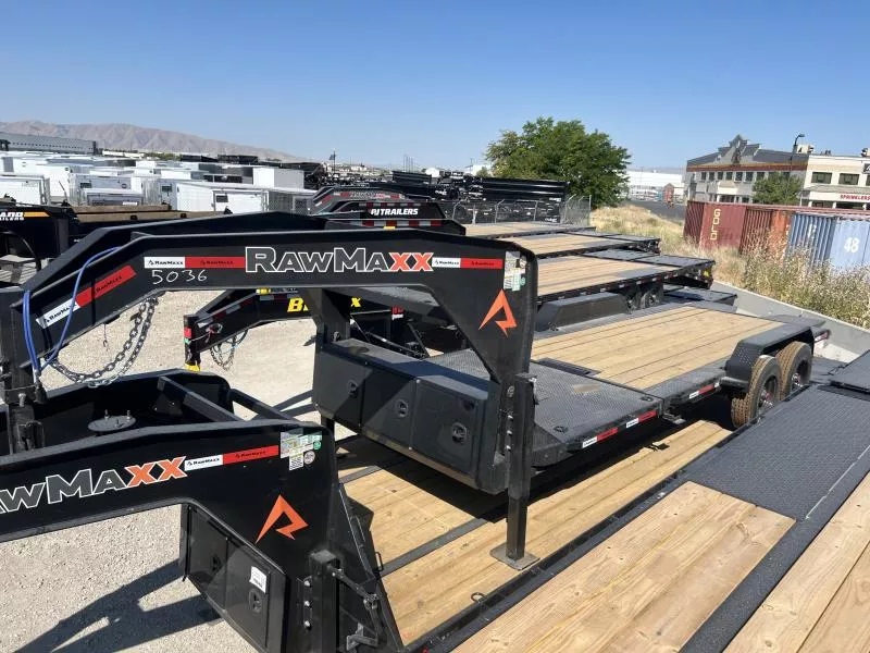 RawMaxx 7x22 G7X I-Beam Gravity Tilt Equipment Trailer