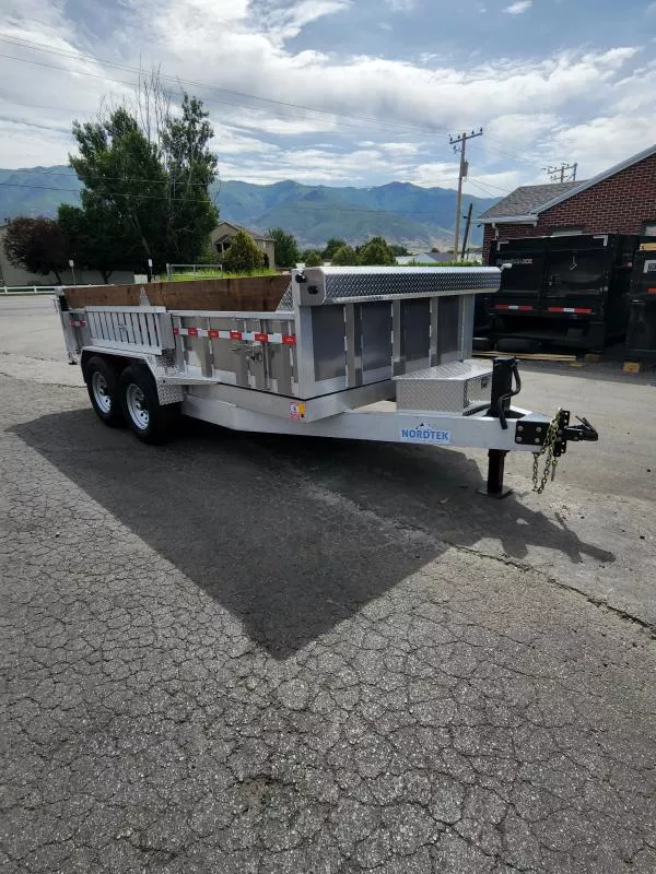 2026 Nordtek Trailers 7X14 14K 2' Side Aluminum Dump Trailer