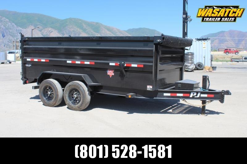 PJ Trailers 7x16 83" Low-Pro High Side (DM) Dump Trailer PJ Trailers 7x16 83" Low-Pro High Side (DM) Dump Trailer