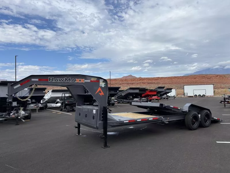 RawMaxx 7X24 20K G7X GN GRAVITY TILT Equipment Trailer