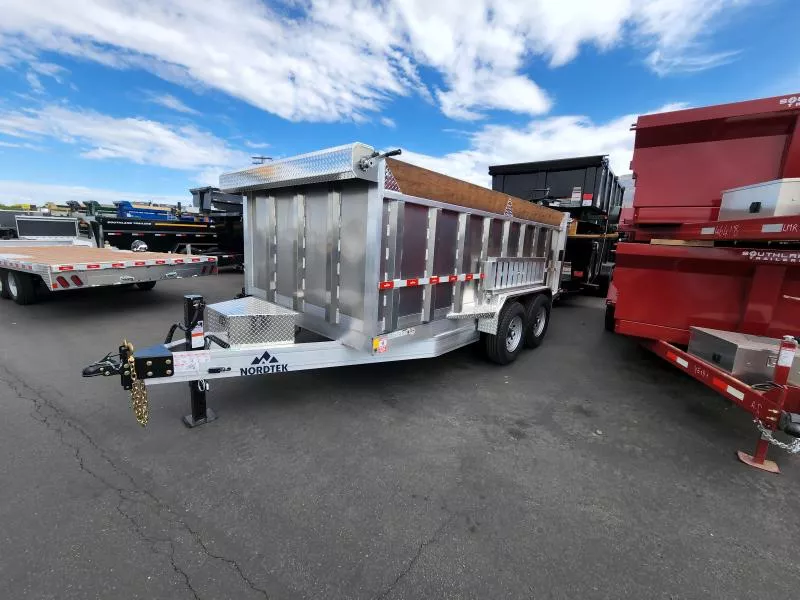 2026 Nordtek Trailers 7X14 14K 4' Side Aluminum Dump Trailer
