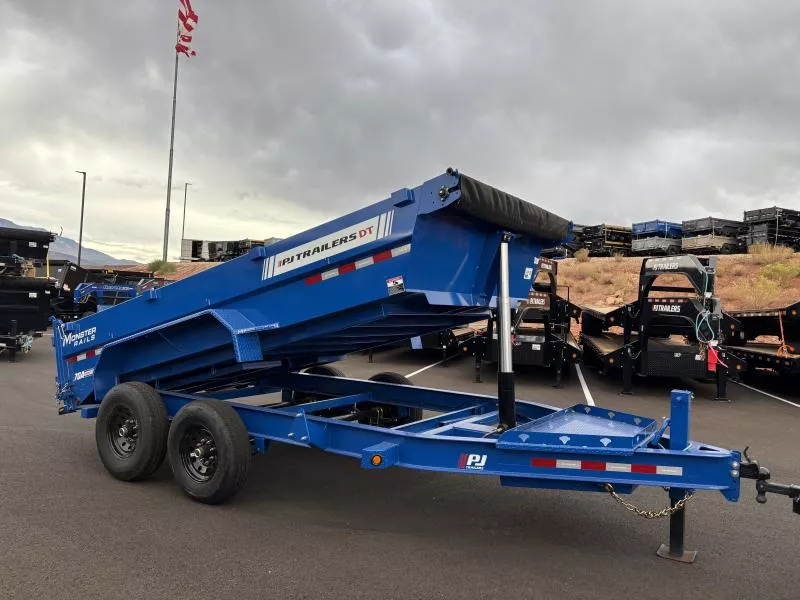 PJ Trailers 7X14 14K DT1 LOWPRO TELESCOPIC Dump Trailer