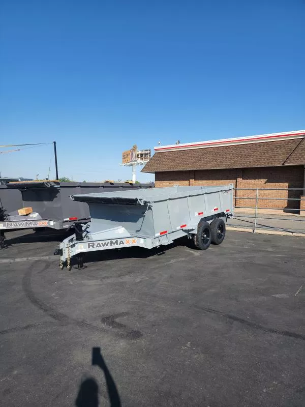 2026 RawMaxx 7X14' LPX with 36" Side Dump Trailer