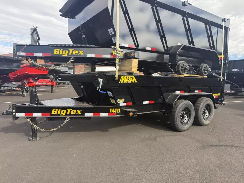 Big Tex Trailers 7X14 15.4K TD HEAVY DUTY TELESCOPIC Dump Trailer