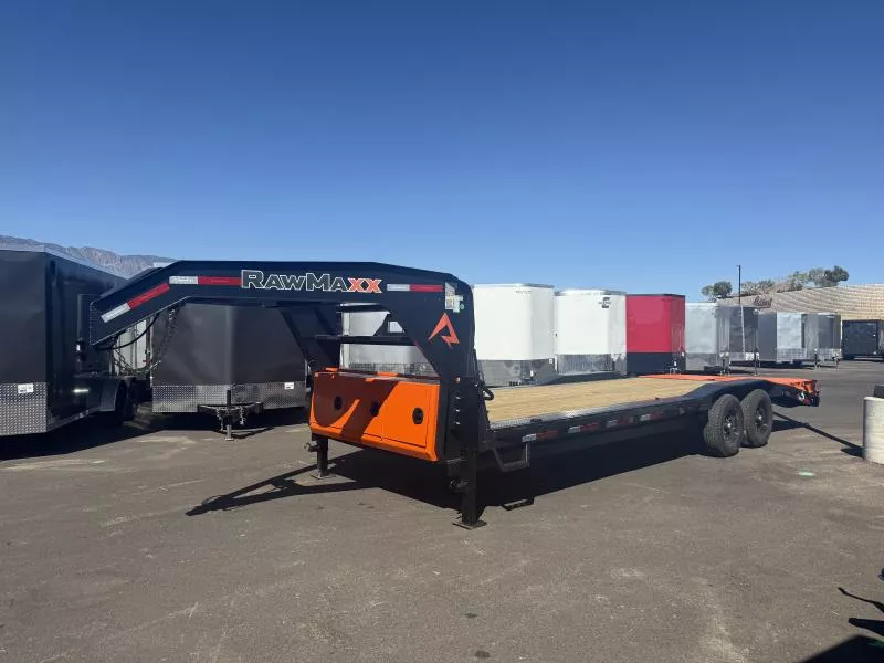 RawMaxx 8.5X24 LDX GN EQUIPMENT HAULER Flatbed Trailer