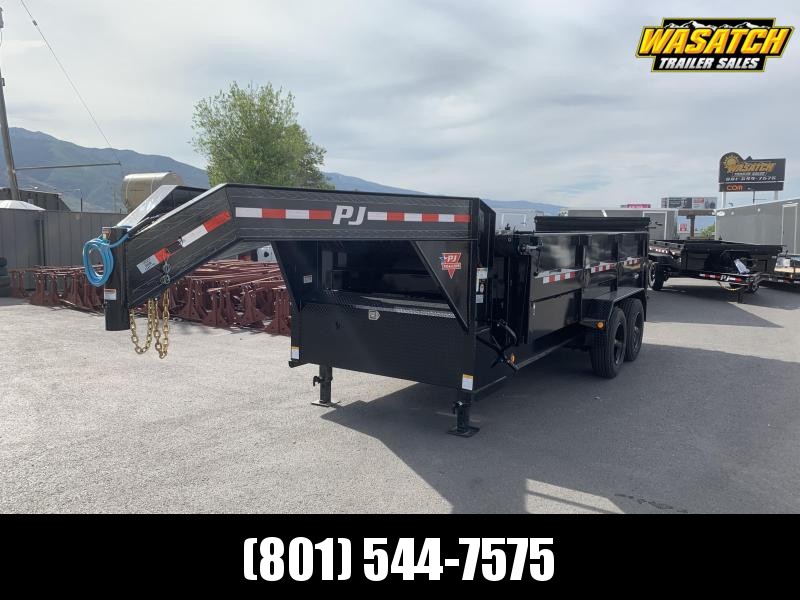PJ 16' - Gooseneck HD Low-Pro Dump (DE) PJ 16' - Gooseneck HD Low-Pro Dump (DE)
