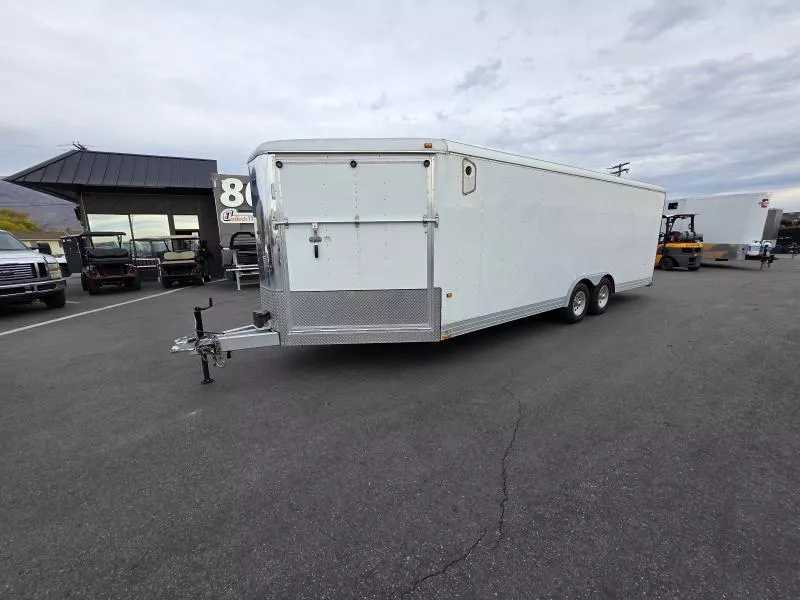 USED 2003 8.5X27 Wells Cargo Snowmobile Cargo/Enclosed Trailer