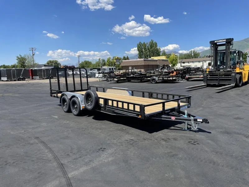 206 PJ 7x20 UL with ATV Ramps Utility Trailer