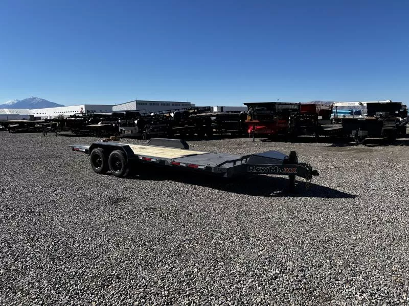 RawMaxx 7x22 G7X I-Beam Gravity Tilt Equipment Trailer