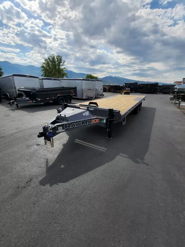 2026 RawMaxx 26' DTX 20K WHD Deckover Equipment Flatbed Trailer