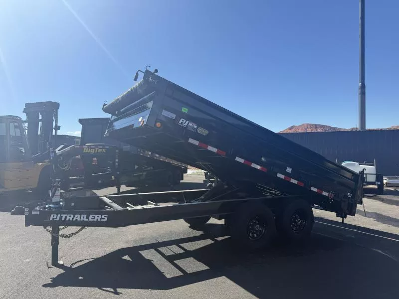 PJ Trailers 8X14 14K D8 DECKOVER Dump Trailer