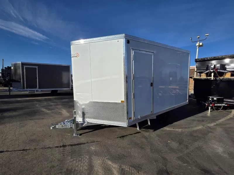 2026 ALCOM 101X12 Hybrid 3.0 with Track Mats Enclosed Snowmobile Trailer