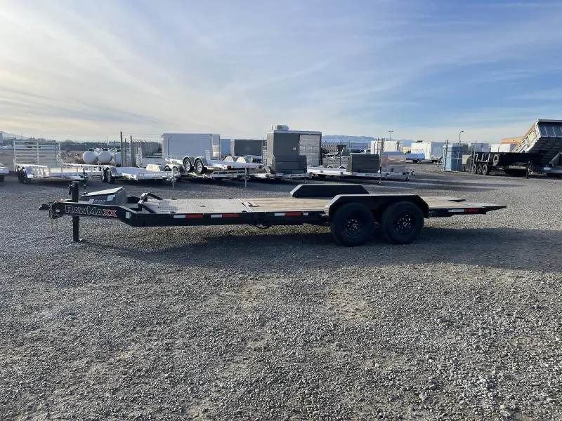 RawMaxx 7x22 G7X I-Beam Gravity Tilt Equipment Trailer