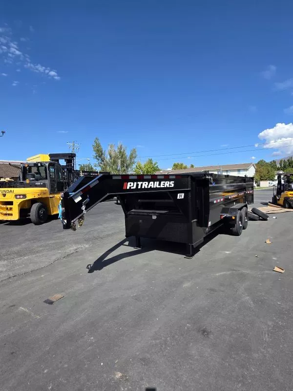 2026 PJ Trailers 7X16 GN DE 4' Side with Hydraulic Jack Dump Trailer