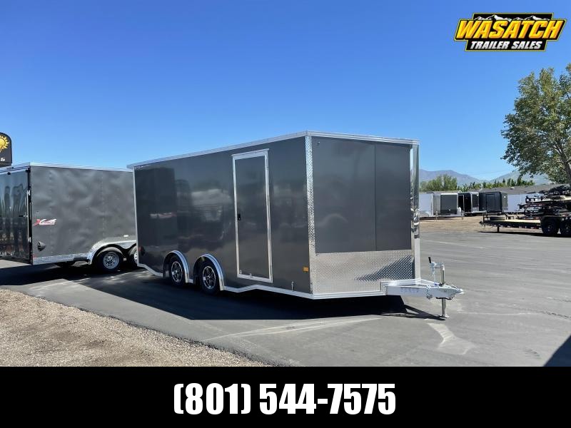 Alcom 8.5x16 Aluminum Stealth Enclosed Cargo w/ UTV Pkg Alcom 8.5x16 Aluminum Stealth Enclosed Cargo w/ UTV Pkg