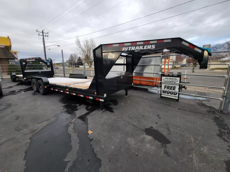 2026 PJ Trailers 22' T6 Gooseneck 14K Equipment Tilt Flatbed Trailer