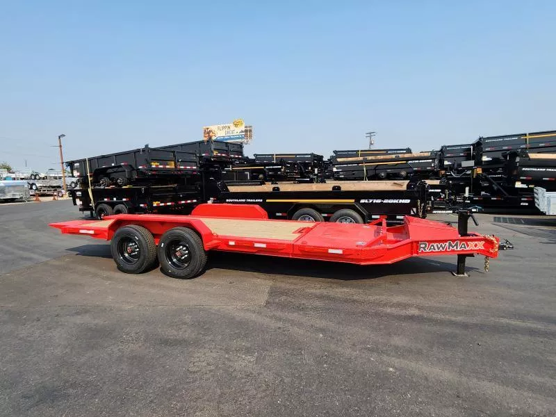 2026 RawMaxx 22' G7X Gravity Tilt 20K Flatbed Trailer