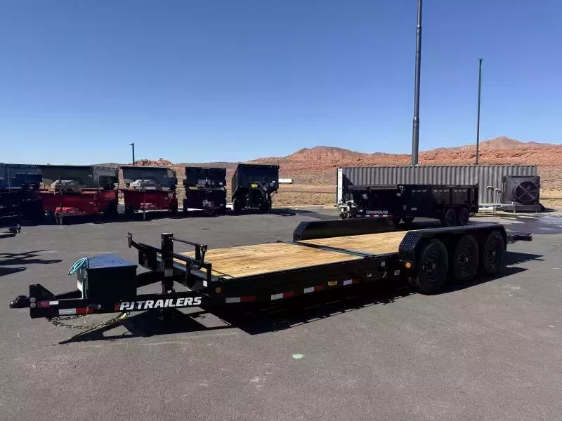 PJ Trailers 7X22 21K T6 6" CHANNEL TILT Equipment Trailer
