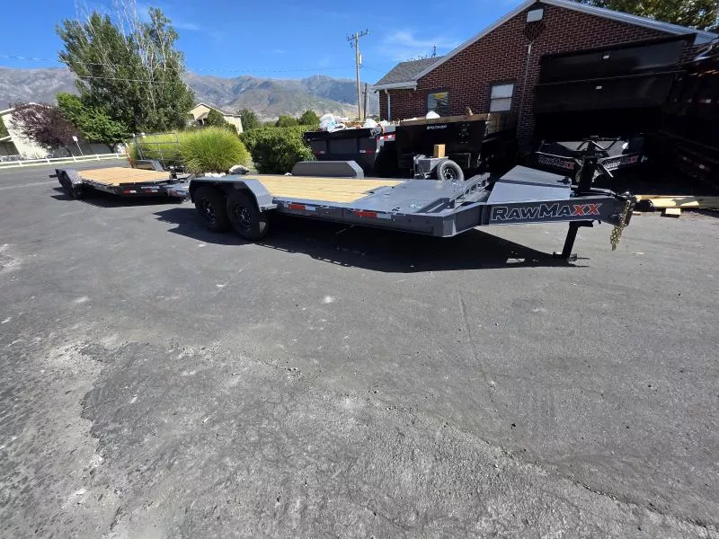 2026 RawMaxx 22' G7X 14K Gravity Tilt Flatbed Trailer
