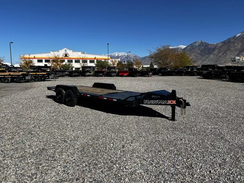 RawMaxx 7x22 G7X I-Beam Gravity Tilt Equipment Trailer