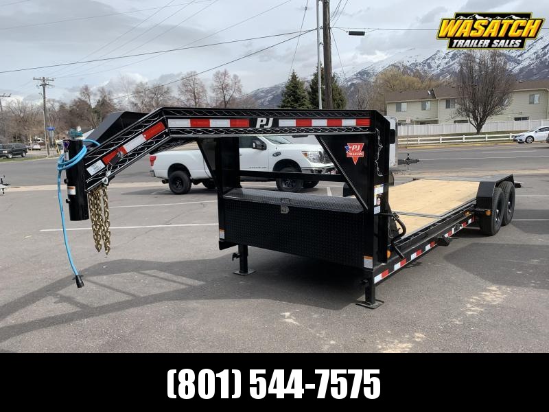 PJ 22' Gooseneck - 6 in. Channel Equipment Tilt (T6) PJ 22' Gooseneck - 6 in. Channel Equipment Tilt (T6)