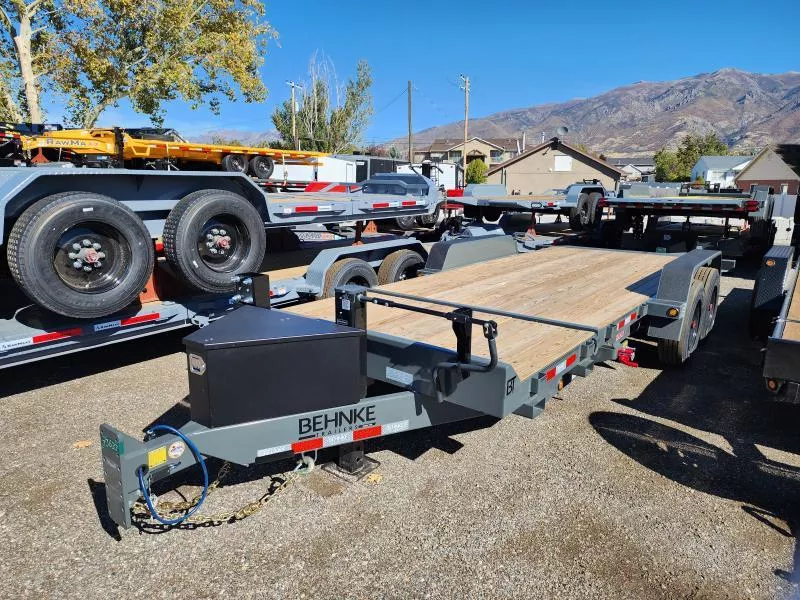 2026 Behnke 20' Tandem Tilt 20K Equipment Flatbed Trailer