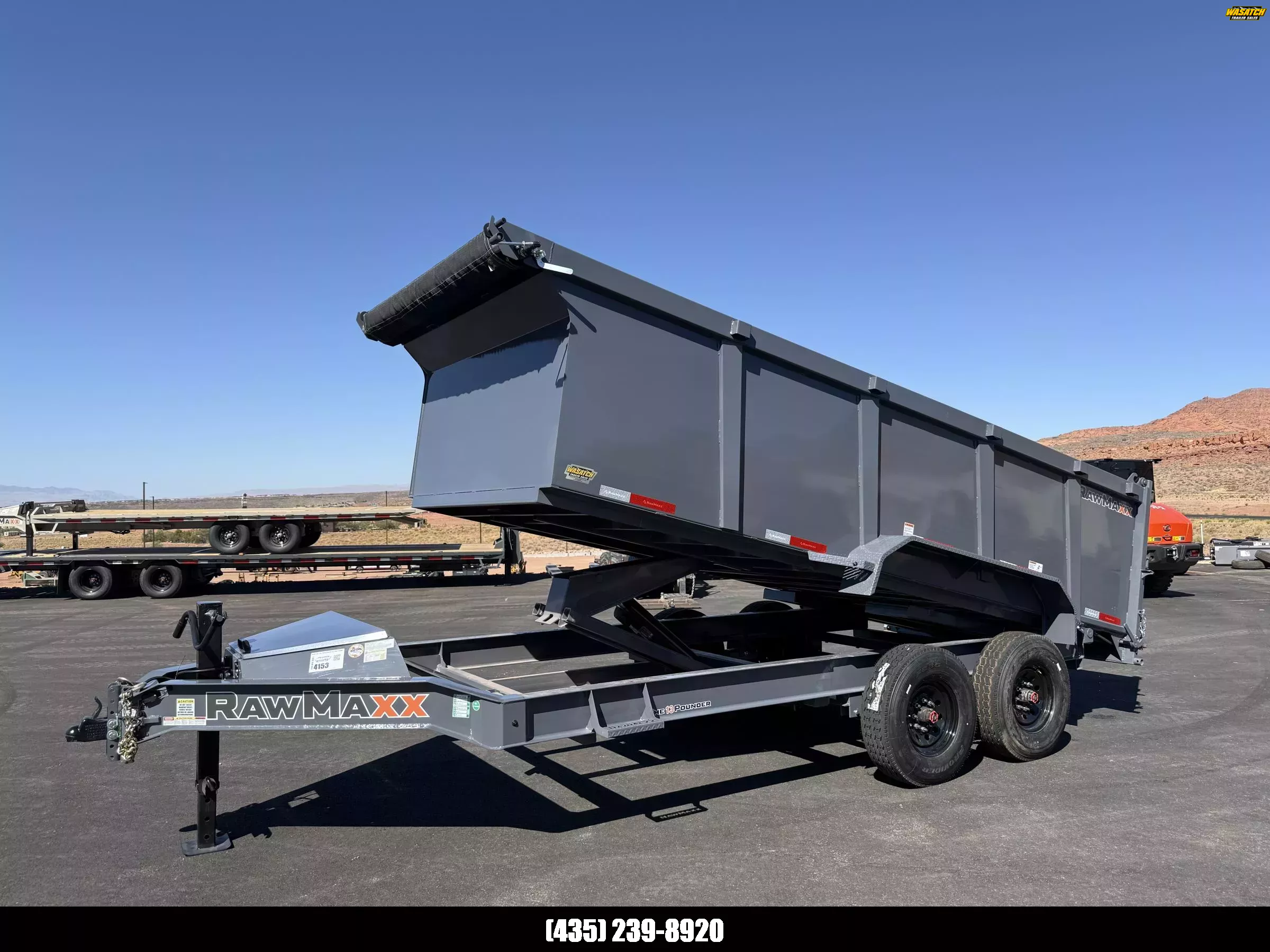 【タイムセール】  TRUCK STANDARD RAW 新品　未使用 RawMaxx 7X16 16K LPX Dump Trailer | Wasatch Trailer Sales | Layton