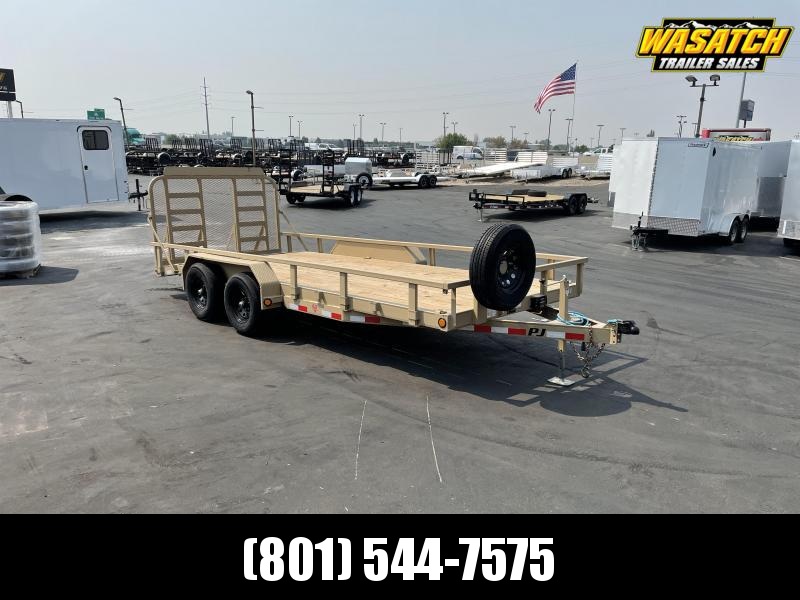 PJ - 7x18 - Tandem 5.2k - 5" Channel Car Hauler / Equipment Trailer PJ - 7x18 - Tandem 5.2k - 5" Channel Car Hauler / Equipment Trailer