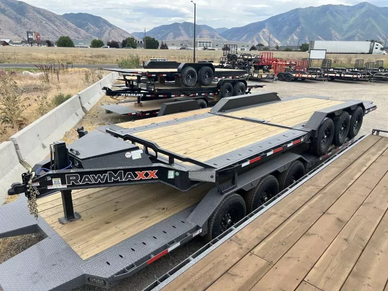 RawMaxx 7x26 G3X I-Beam Gravity Tilt Equipment Trailer