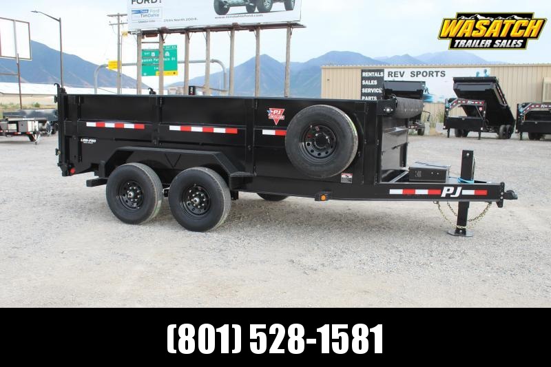PJ Trailers 7x14 83" Low-Pro High Side (DM) Dump Trailer PJ Trailers 7x14 83" Low-Pro High Side (DM) Dump Trailer