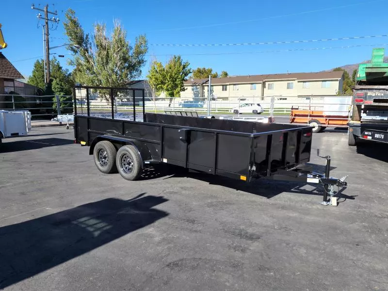 2026 Wasatch Built Trailers 7X16 Landscape Utility Trailer