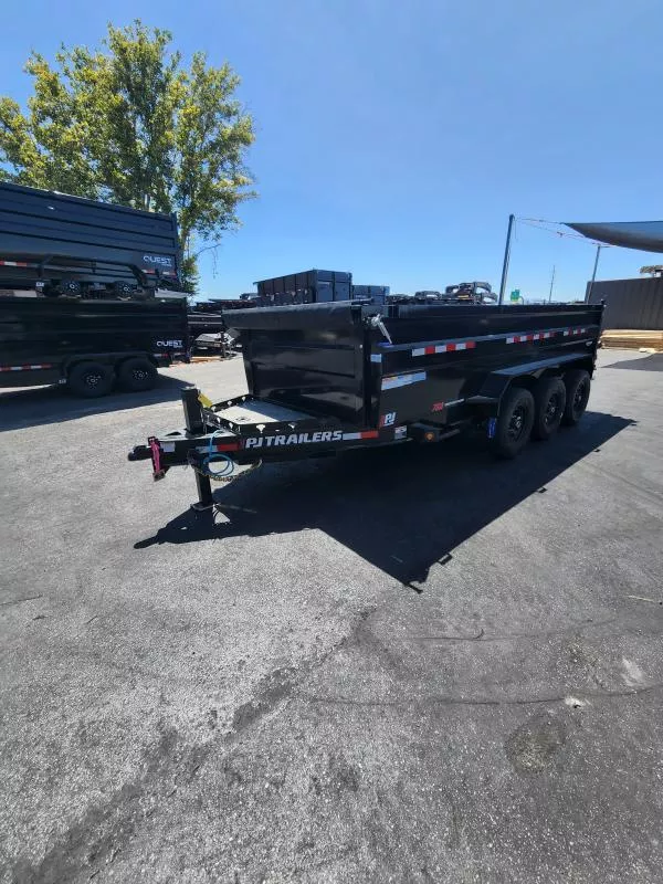 2026 PJ Trailers 7X16 DM Triple 21K Dump Trailer