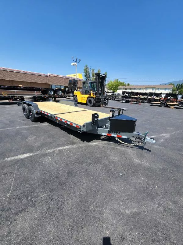 2026 Behnke 22' Tandem Tilt Equipment 20K Flatbed Trailer