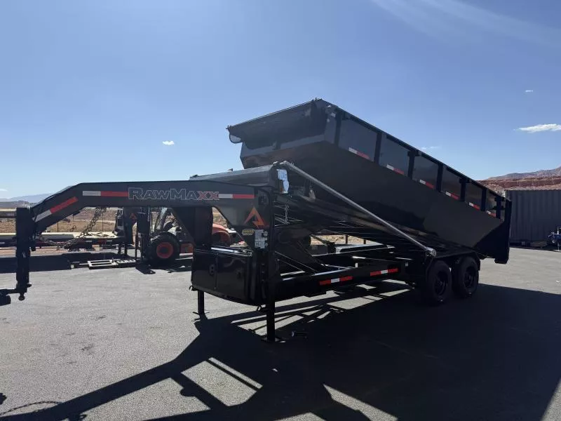 RawMaxx 7X20 20K GN RDX ROLL OFF Dump Trailer