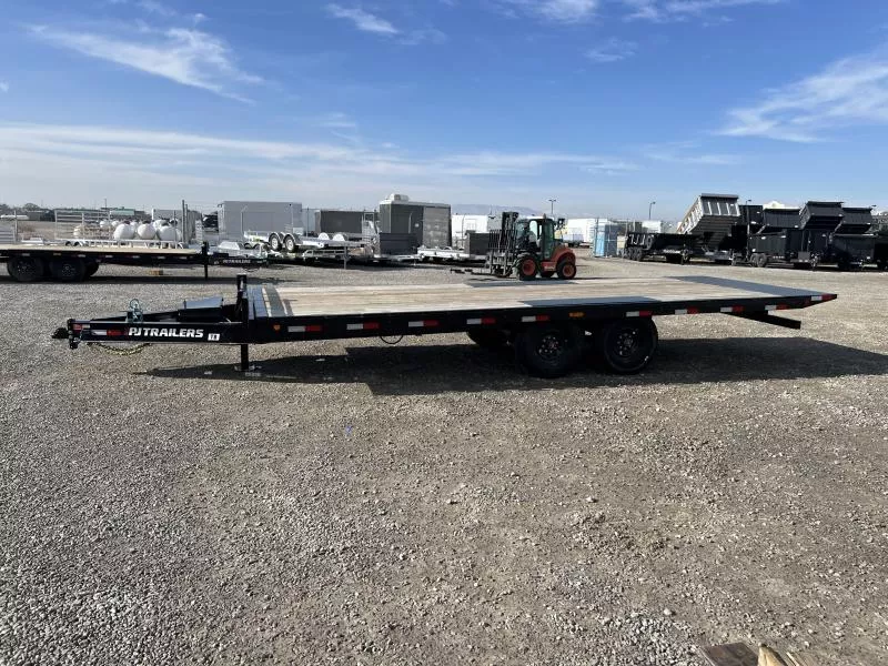 PJ Trailers 8.5x22 Deckover Tilt (T8) Equipment Trailer