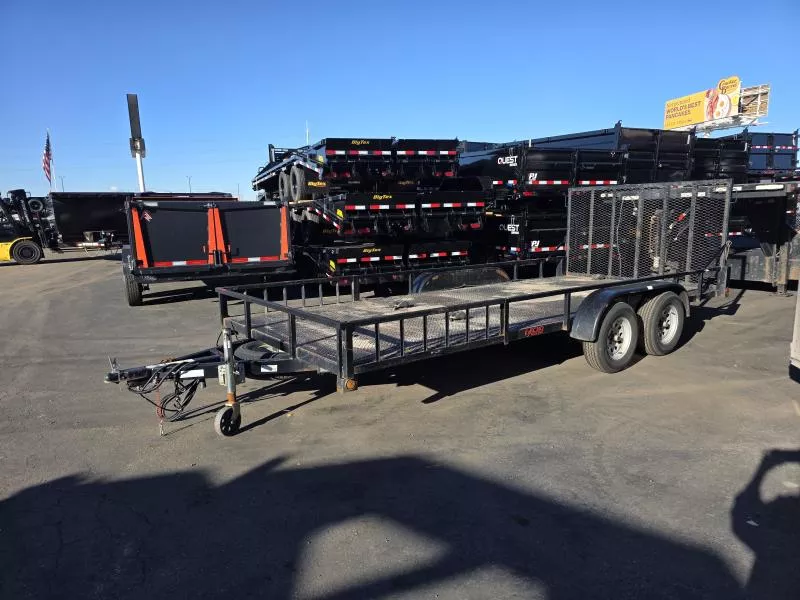USED 2017 7X14 Voyager Echo Advantage Utility Trailer